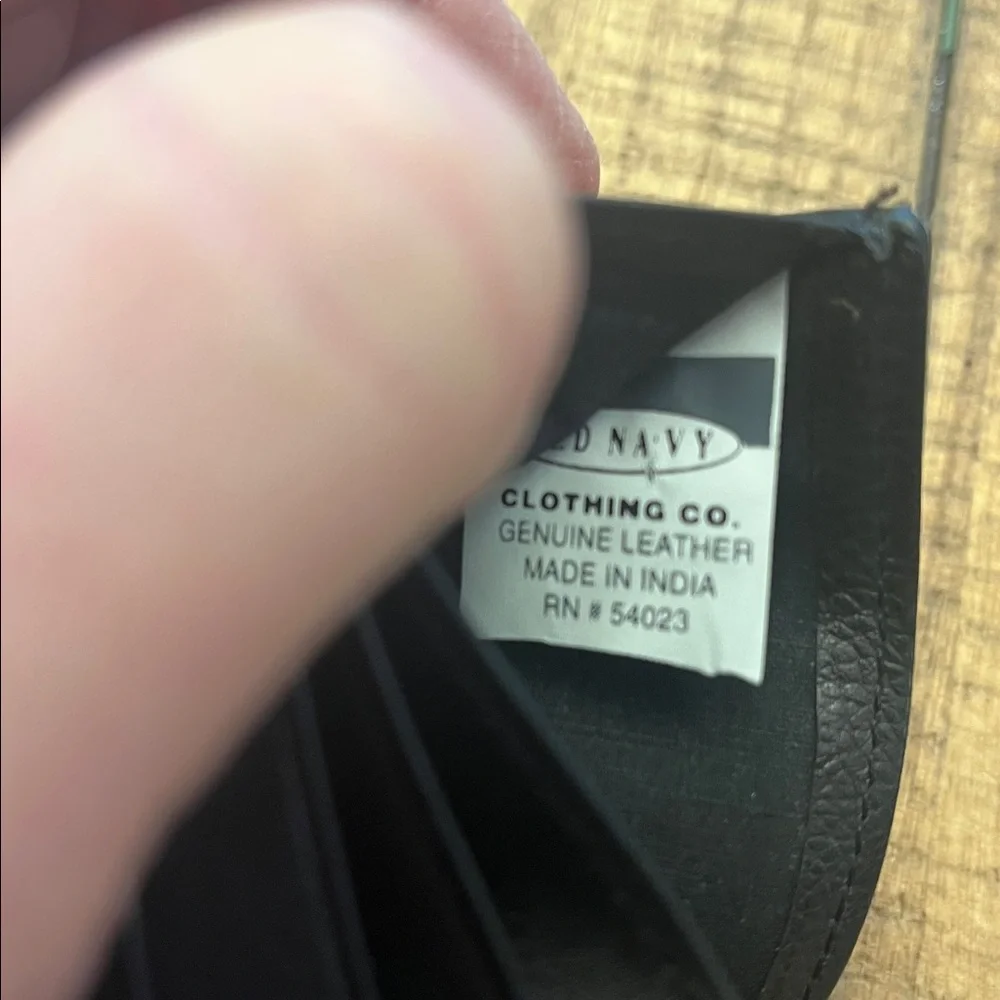 Old Navy Black Leather Wallet